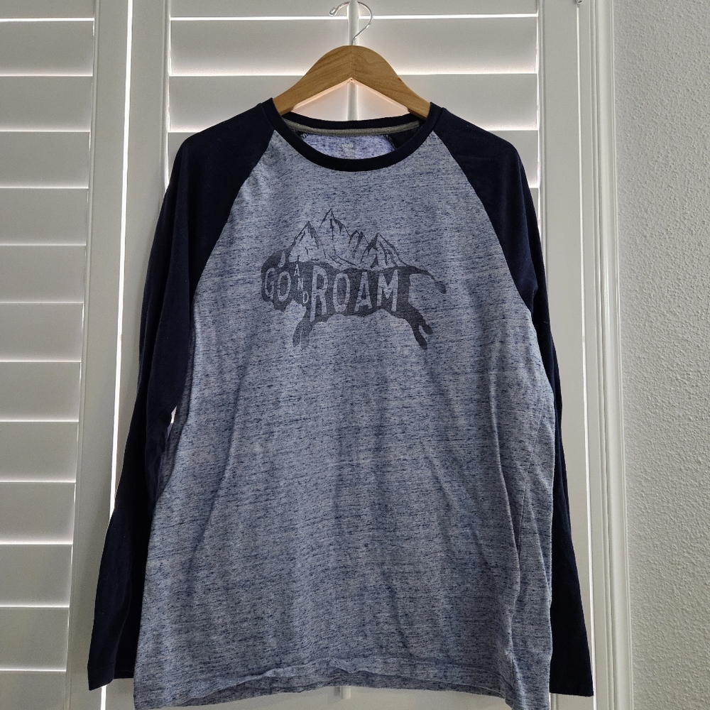 Old Navy "Go and Roam" Baseball Tee